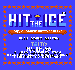 Hit the Ice - VHL the Video Hockey League (USA) (Proto) Title Screen